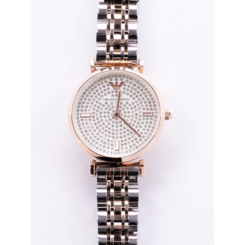 Наручные часы Emporio Armani T-Bar 32мм белый со стразами
